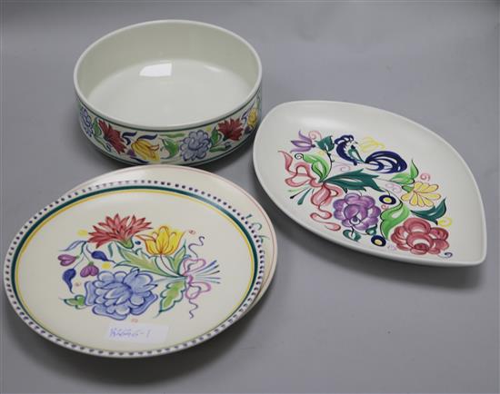 Four items of Poole pottery